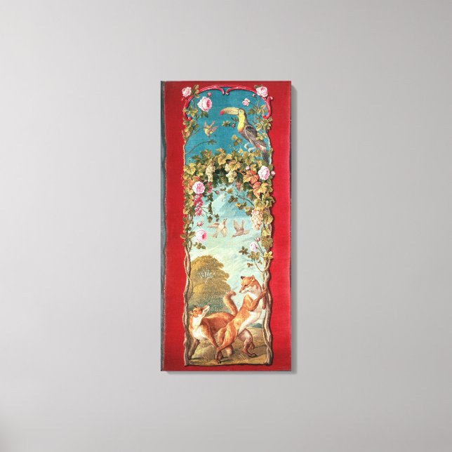 Aesop's fable The Fox and the Grapes Canvas Print (Front)