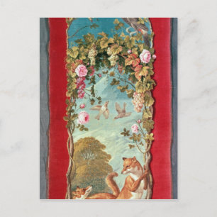 Aesop's fable The Fox and the Grapes Postcard