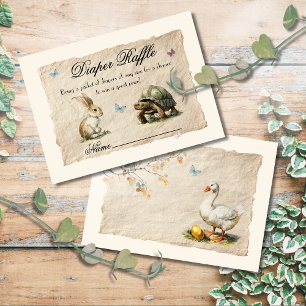 Aesop's Storybook Diaper Raffle Cards