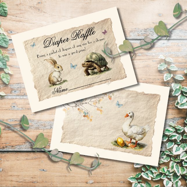 Aesop's Storybook Diaper Raffle Cards (Creator Uploaded)