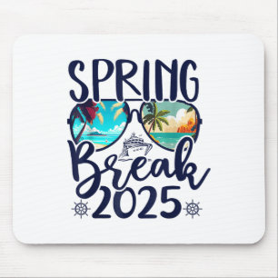 Aesthetic 2025 Spring Break Friends Family Matchin Mouse Pad