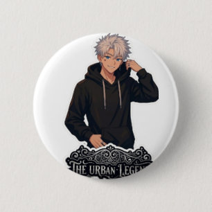 "Aesthetic Anime Streetwear Graphic Art" 6 Cm Round Badge