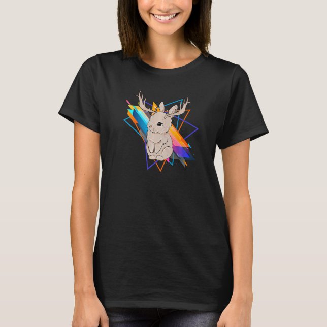 Aesthetic Antelabbit  Cute Rabbit Animal  Graphic T-Shirt (Front)