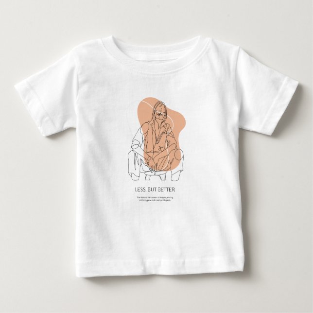 aesthetic art minimalist line art gallery wall pos baby T-Shirt (Front)