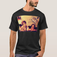 Aesthetic Art Raphael Angels Cat Funny Halloween T