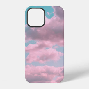 Aesthetic background with beautiful turquoise sky iPhone 12 case
