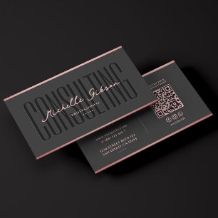 Aesthetic Beauty Consultant Consulting Pink Business Card