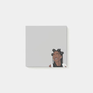 Aesthetic Black skin girl, Marsai Martin smile art Post-it Notes
