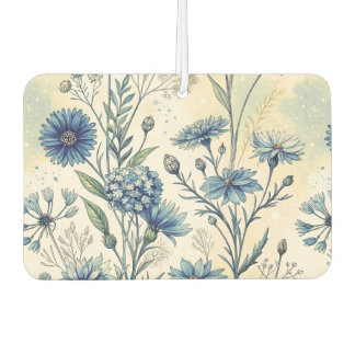 Aesthetic Blue Wildflowers Car Air Freshener