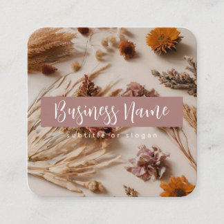 Aesthetic | Boho | Dried Floral | Business Card