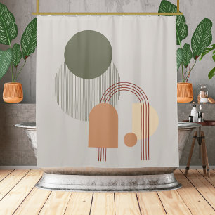 Aesthetic Boho shower curtain