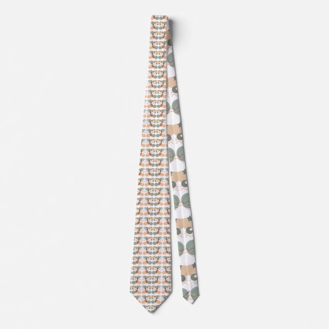 Aesthetic Boho Wildflowers Tie (Front)