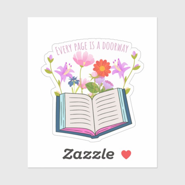 Aesthetic Book Quote Sticker  (Sheet)