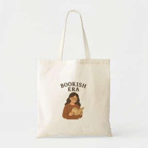 Aesthetic Bookish Era Cozy Reading Girl Tote Bag