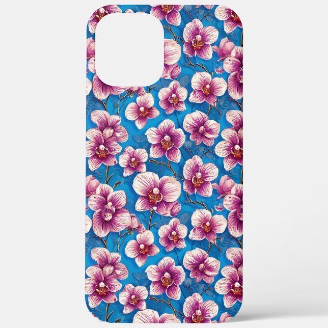 Aesthetic botanical orchid design for women gift Case-Mate iPhone case (Back)