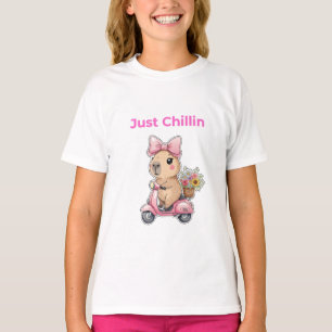 Aesthetic Capybara Just Chillin' Cute T-Shirt