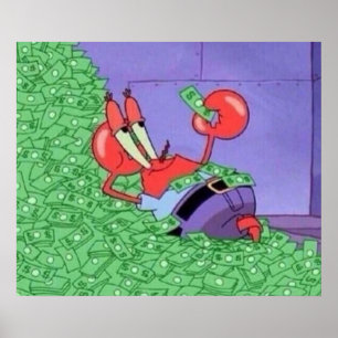 Aesthetic Cartoons  Dl Eugene H Krabs Poster