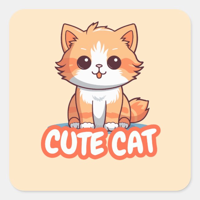Aesthetic Cat Lover Sticker | cat dad (Front)