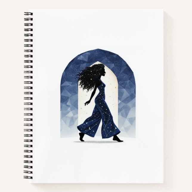 Aesthetic Celestial Walking Daily Journal (Front)