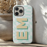 Aesthetic chequerboard Trendy Monogram iPhone 16 Pro Max Case<br><div class="desc">Introducing the iPhone 16 Pro Max Case with a stylish, aesthetic chequerboard pattern that elevates your phone's look. This premium case is personalised with two trendy initials—perfect for showcasing your first and last name in a modern, sleek design. The chequerboard pattern adds a touch of boldness, making your device stand...</div>