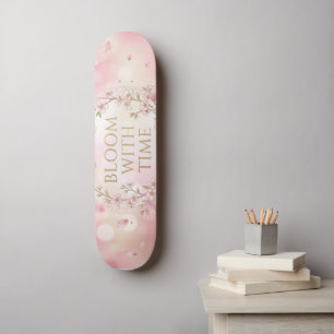 Aesthetic Cherry Blossom Skateboard -