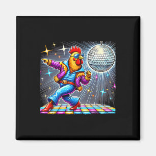 Aesthetic Chicken Dancing Disco  Magnet