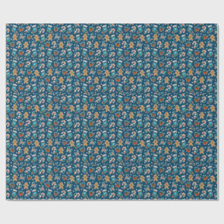 Aesthetic Christmas Pattern Santa Candy Wrapping Paper