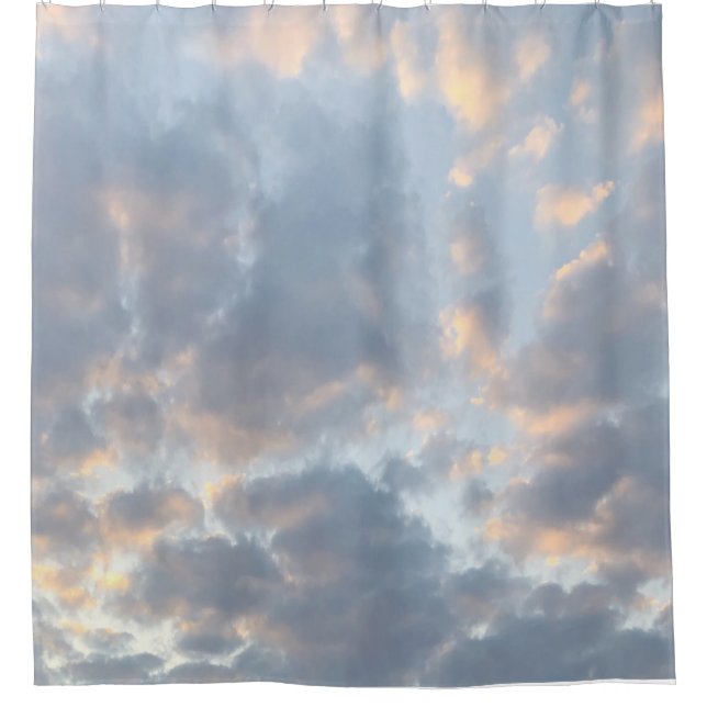 Aesthetic Clouds Shower Curtains (Front)
