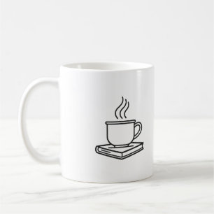 Aesthetic Coffee Cup & Reading Lover Mug