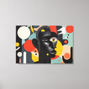 Aesthetic Colourful Abstract Dadaism  Canvas Print