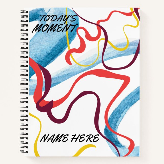 Aesthetic colourful hardcover notebook  (Front)