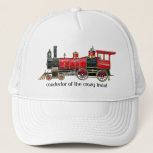 Aesthetic Conductor Of The Crazy Train Baseball Ca Trucker Hat