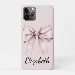 Aesthetic coquette pink bow Personalised Name  Case-Mate iPhone Case