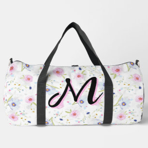 Aesthetic Cottagecore Wildflower Floral Elegant  Duffle Bag