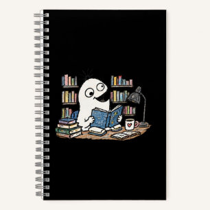 Aesthetic Cozy Library Reading Notebook