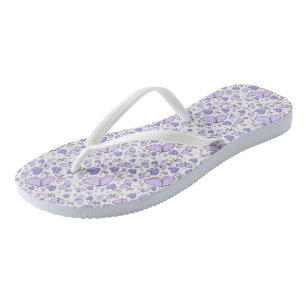 Aesthetic Cute Violet Butterfly  Jandals