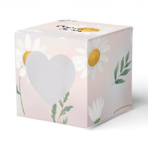 Aesthetic Daisy Flowers Pattern Favour Box