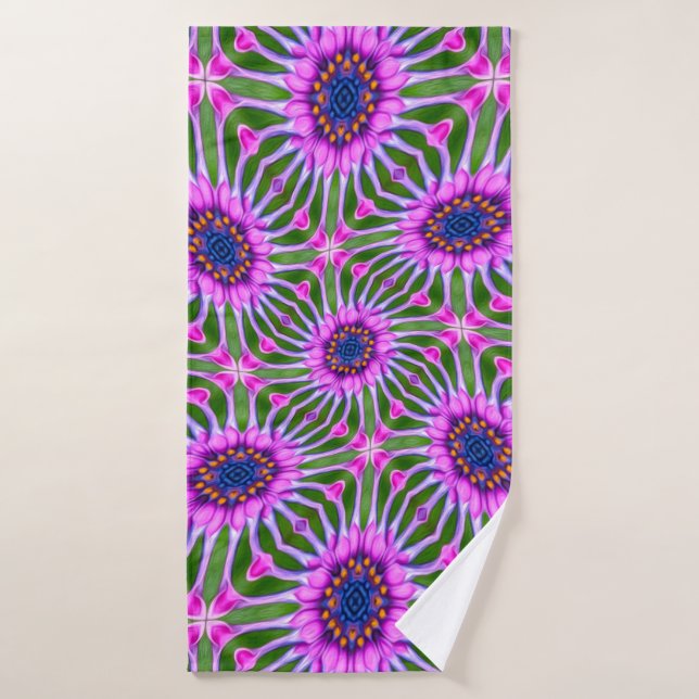 Aesthetic Daisy Pattern Bath Towel (Bath Towel)