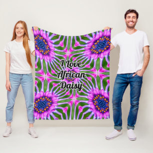 Aesthetic Daisy Pattern Fleece Blanket