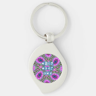 Aesthetic Daisy Pattern Key Ring