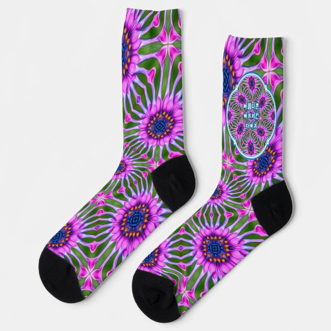 Aesthetic Daisy Pattern Socks (Left)