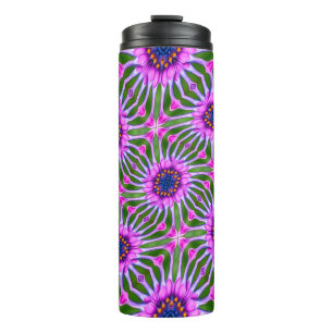 Aesthetic Daisy Pattern Thermal Tumbler