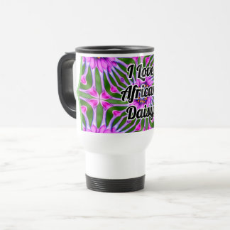 Aesthetic Daisy Pattern Travel Mug