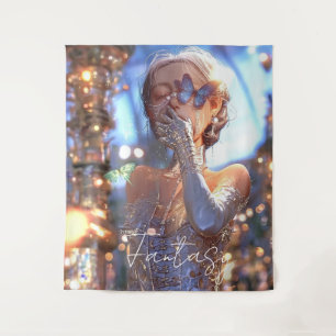 Aesthetic / Dark Fantasy Girl Tapestry