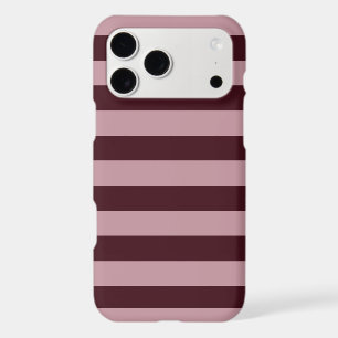 Aesthetic Dark Maroon Dusty Rose Stripes Pattern C
