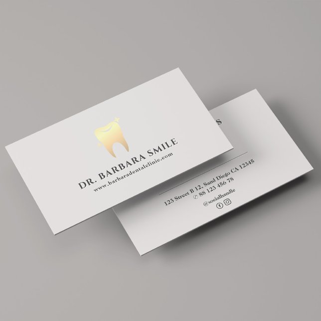 Aesthetic Dentist Clean Minimal Dental Appointment Business Card (Aesthetic Dentist Clean Minimal Dental Appointment Business Card
)