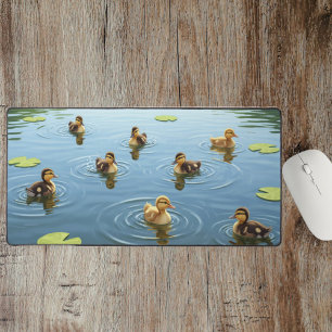 Aesthetic Desk Mat, Desk Pad, Cute Duck Mat