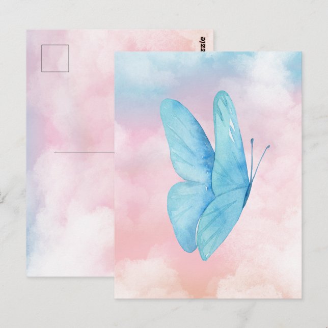 Aesthetic dreamy butterfly  postcard (Front/Back)