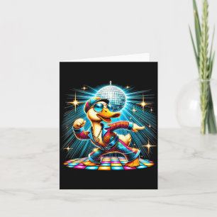 Aesthetic Duck Disco Dancer Card