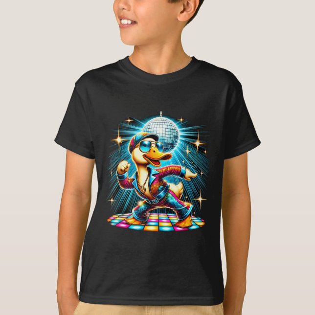 Aesthetic Duck Disco Dancer T-Shirt (Front)